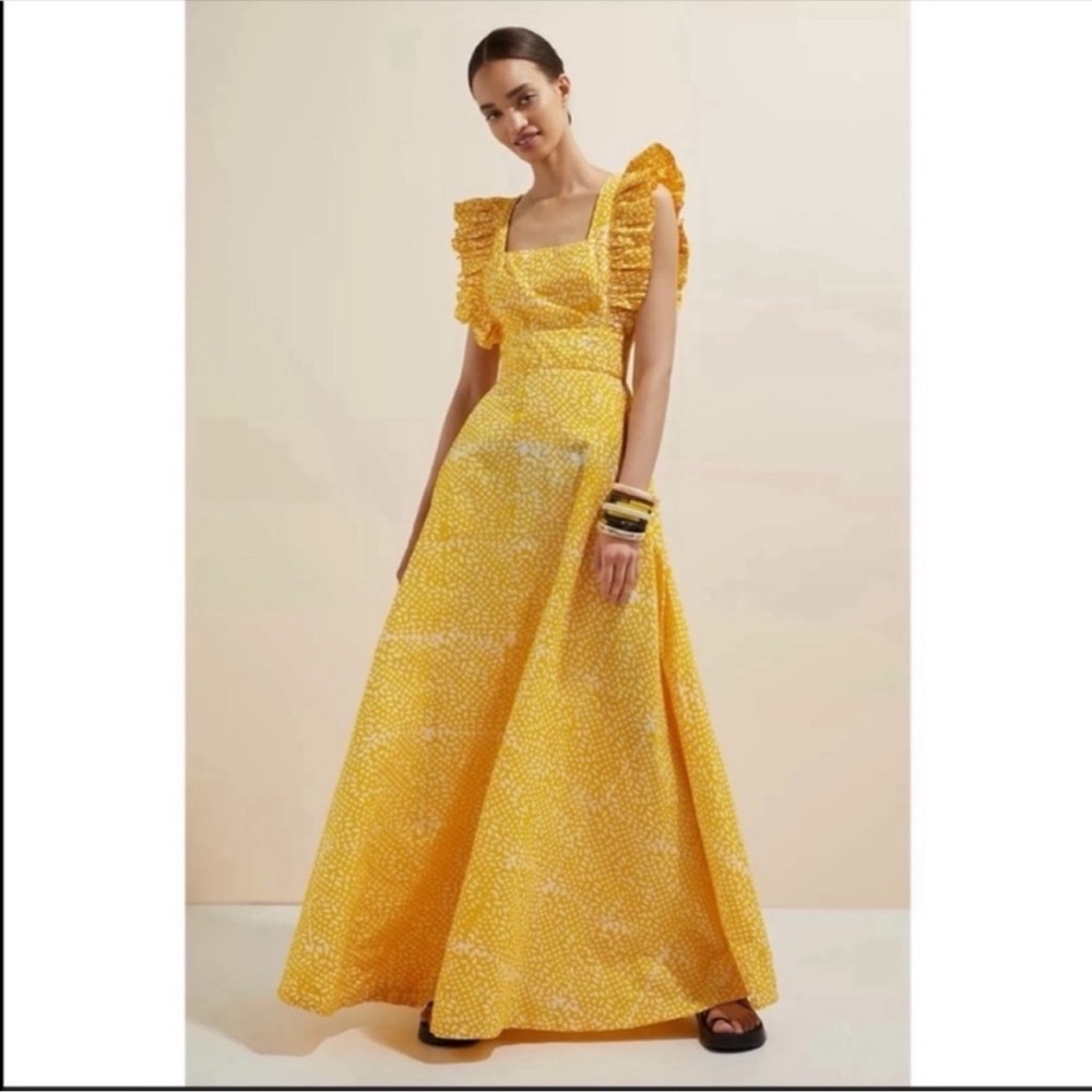 Anthropologie Sika Marigold Maxi Dress NWT!!!!!